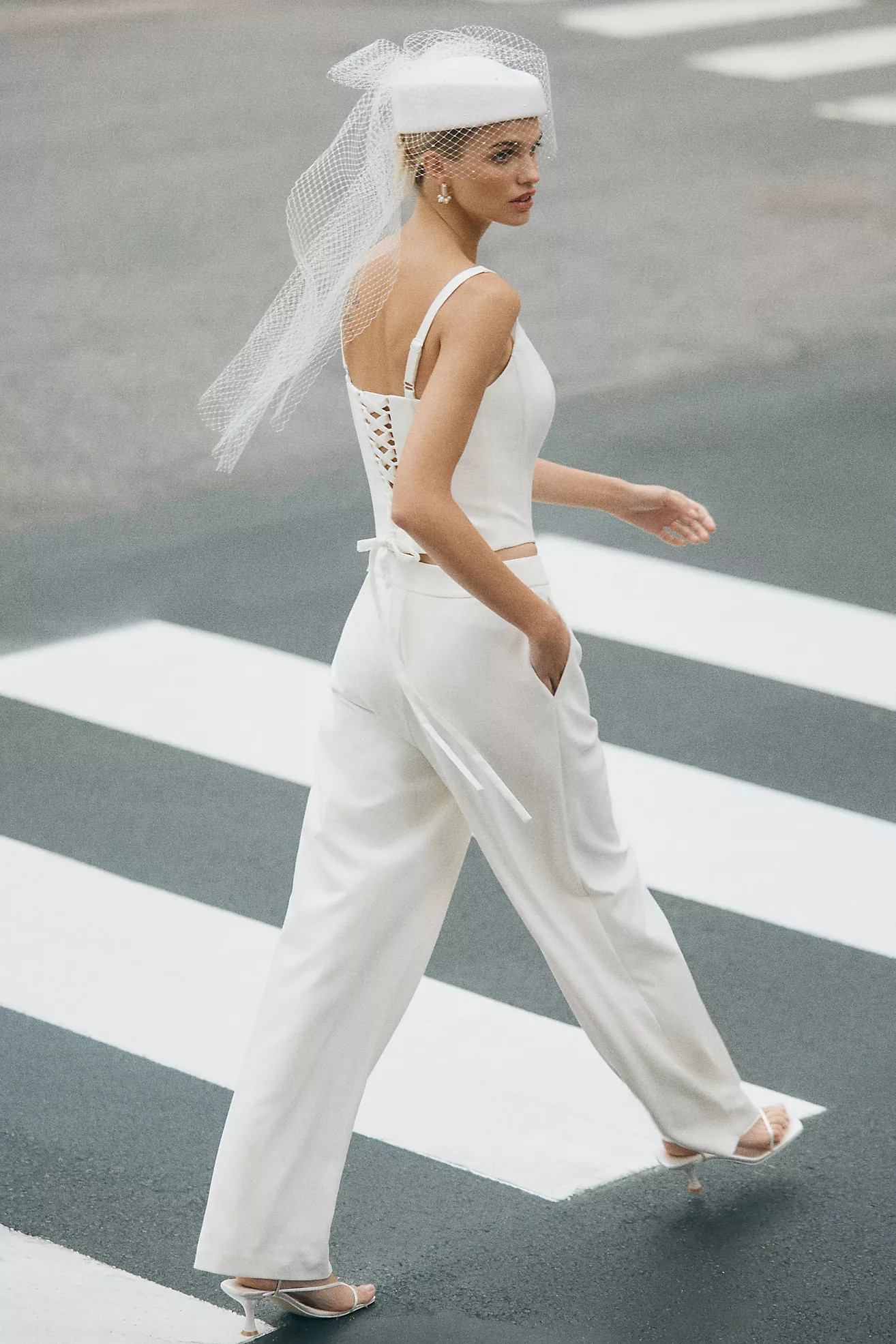 Mare Mare Crepe Mid-Rise Wide-Leg Pants | Anthropologie (US)