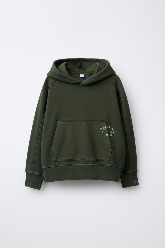 GARMENT DYE HOODIE SWEATSHIRT | Zara US