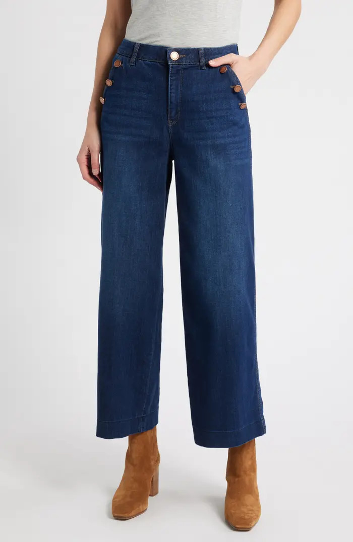 'Ab'Solution Sailor Wide Leg Jeans | Nordstrom