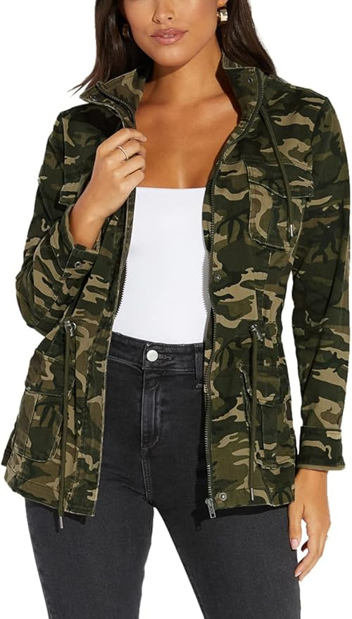 sexycherry Casual Jackets for Women Long Sleeve Lightweight Outwear Bomber Coats with Pockets | Amazon (US)