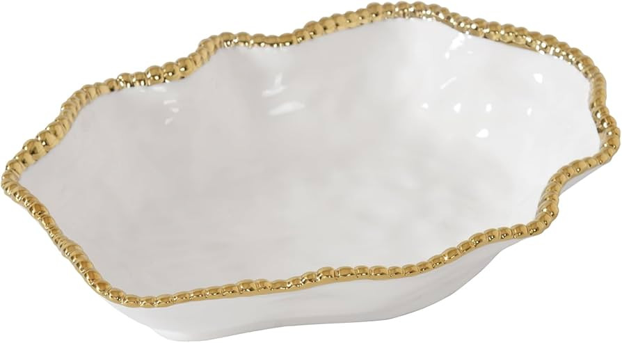 Pampa Bay Golden Salerno, Serving Bowl, 12" x 9" x 3" | Amazon (US)