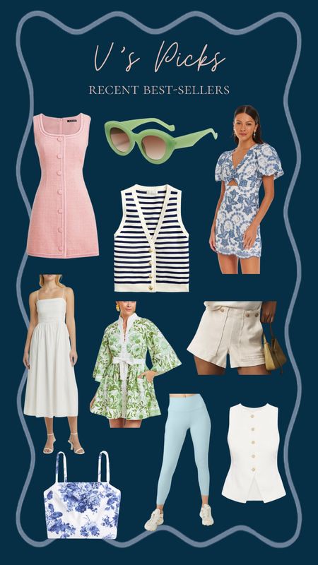 Recent best selling spring and summer fashion items!