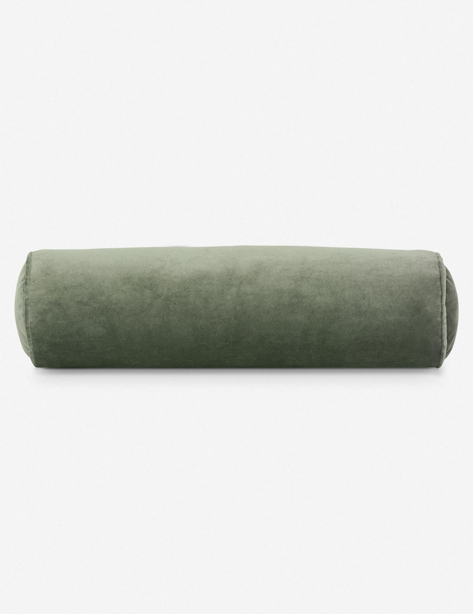 Sabine Velvet Bolster Pillow, Moss | Lulu and Georgia 