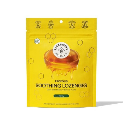 Beekeepers Naturals Propolis Soothing Lozenges - Honey - 14ct | Target