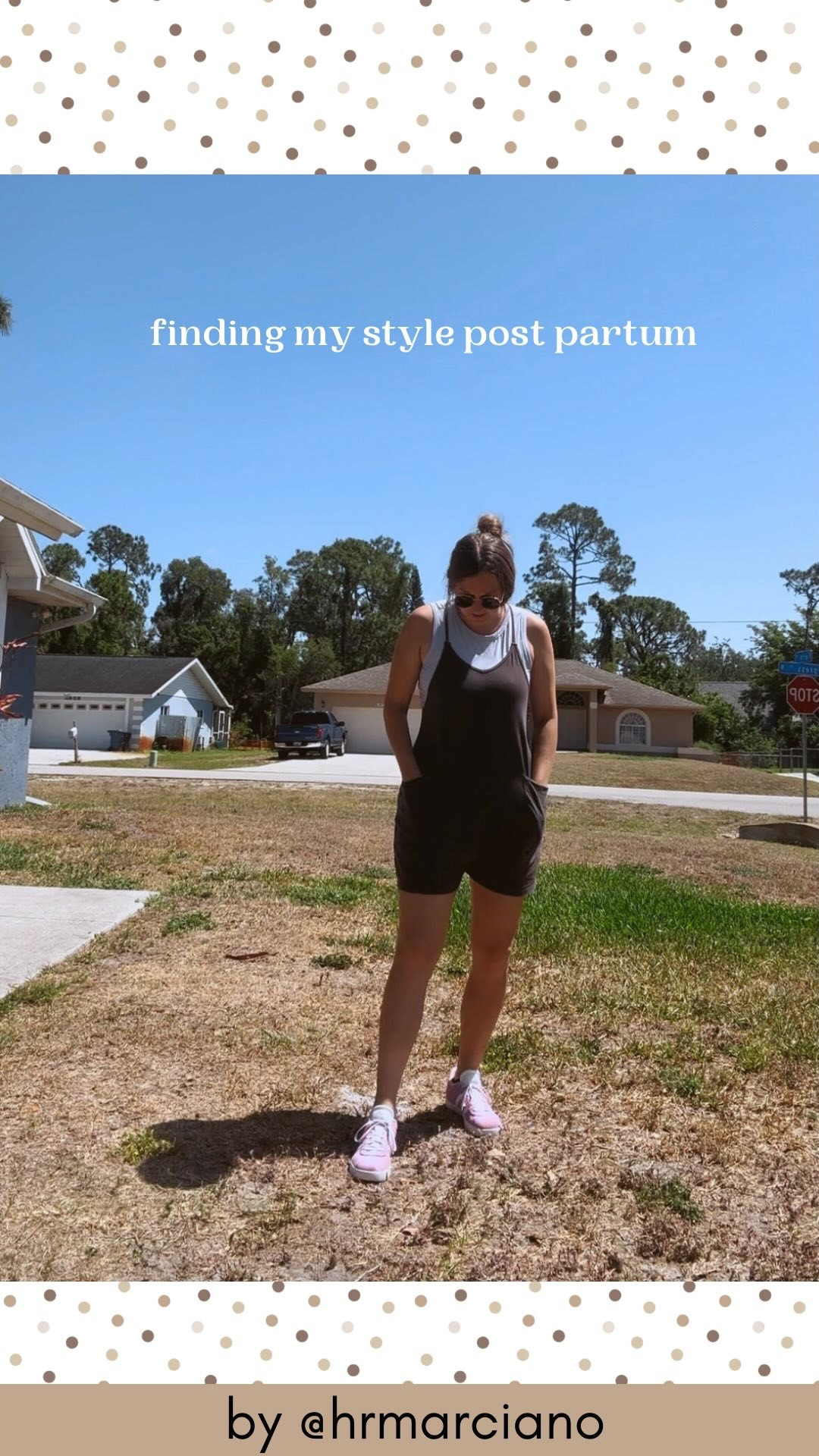 My go to outfit for errand days is this free people dupe from Amazon that is so easy to throw a tank under and head out. It’s easy to nurse in (I pull my tank up and the romper to the side) and loose fitting plus it covers the backside well so I can chase the boys around or bend over to load groceries and kids in and out of the car. 

#amazonfashionfinds #freepeopledupe #momstyle