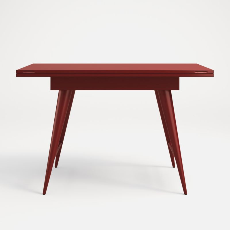 Olivier Red Desk Dining Table + Reviews | Crate & Barrel | Crate & Barrel