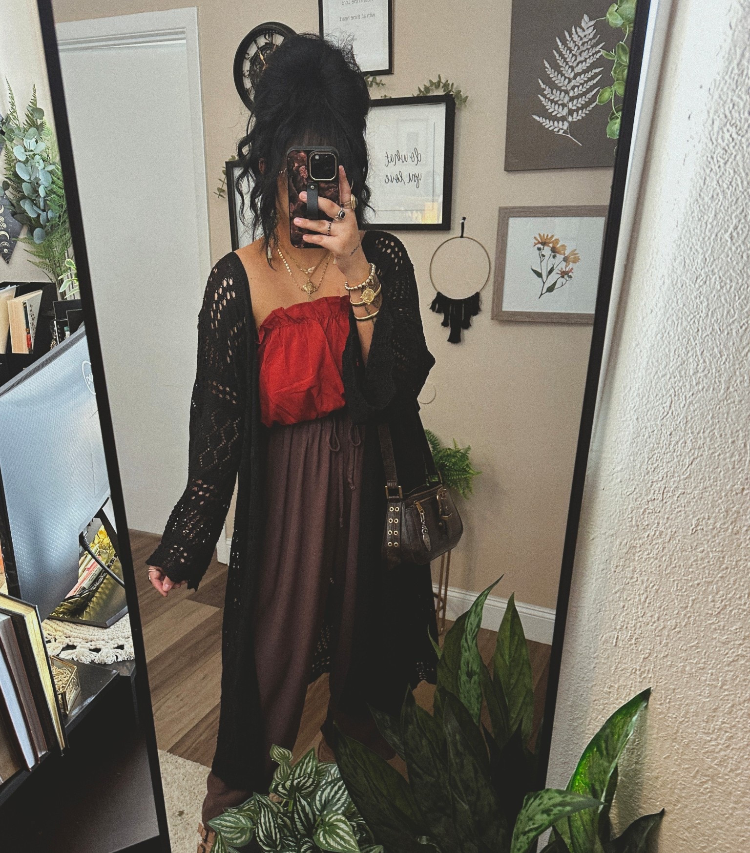 Todays look ✨
Jewelry not linked is my shop-Bohemia 
I cut the arms off the top🙈

#LTKSeasonal #LTKStyleTip #LTKFindsUnder50