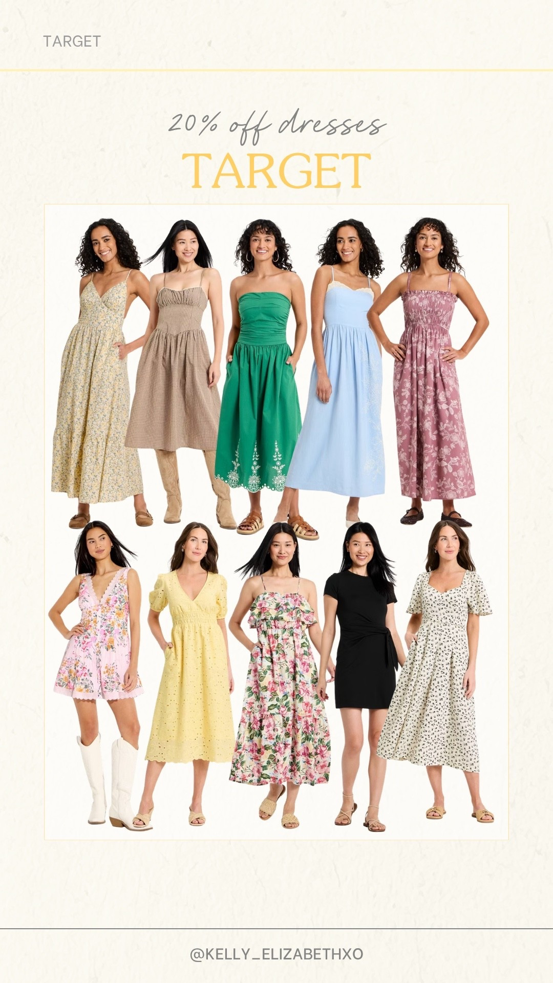 20% off dresses at target 

#LTKMidsize #LTKSeasonal #LTKSaleAlert