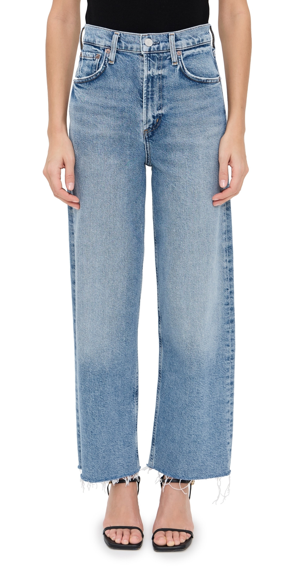 AGOLDE High Rise Wide Leg Ren Jeans Forum 27 | Shopbop