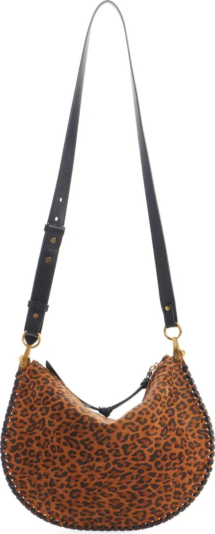 Isabel Marant Oskan Leopard Spot Suede Shoulder Bag | Nordstrom | Nordstrom
