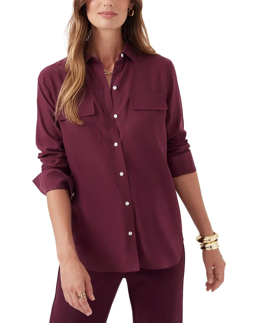 J. McLaughlin Miris Silk Blouse | Shop Simon