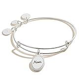 Alex and Ani Because I Love You Mom Expandable Wire Bangle Bracelet for Women, Bonded by Love Charm, | Amazon (US)