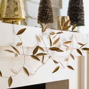 Metal Botanical Garland | West Elm (US)