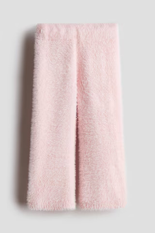 H & M - Fluffy-Knit Leggings - Pink | H&M (US + CA)