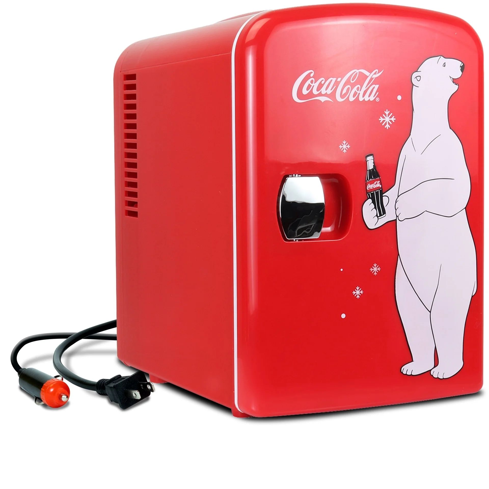 Coca-Cola 6 Can Portable Mini Cooler/Warmer Polar Bear Travel Refrigerator - Walmart.com | Walmart (US)