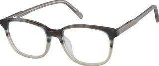 Zenni Square Glasses Gray Plastic Full Rim Frame | Zenni Optical (US & CA)
