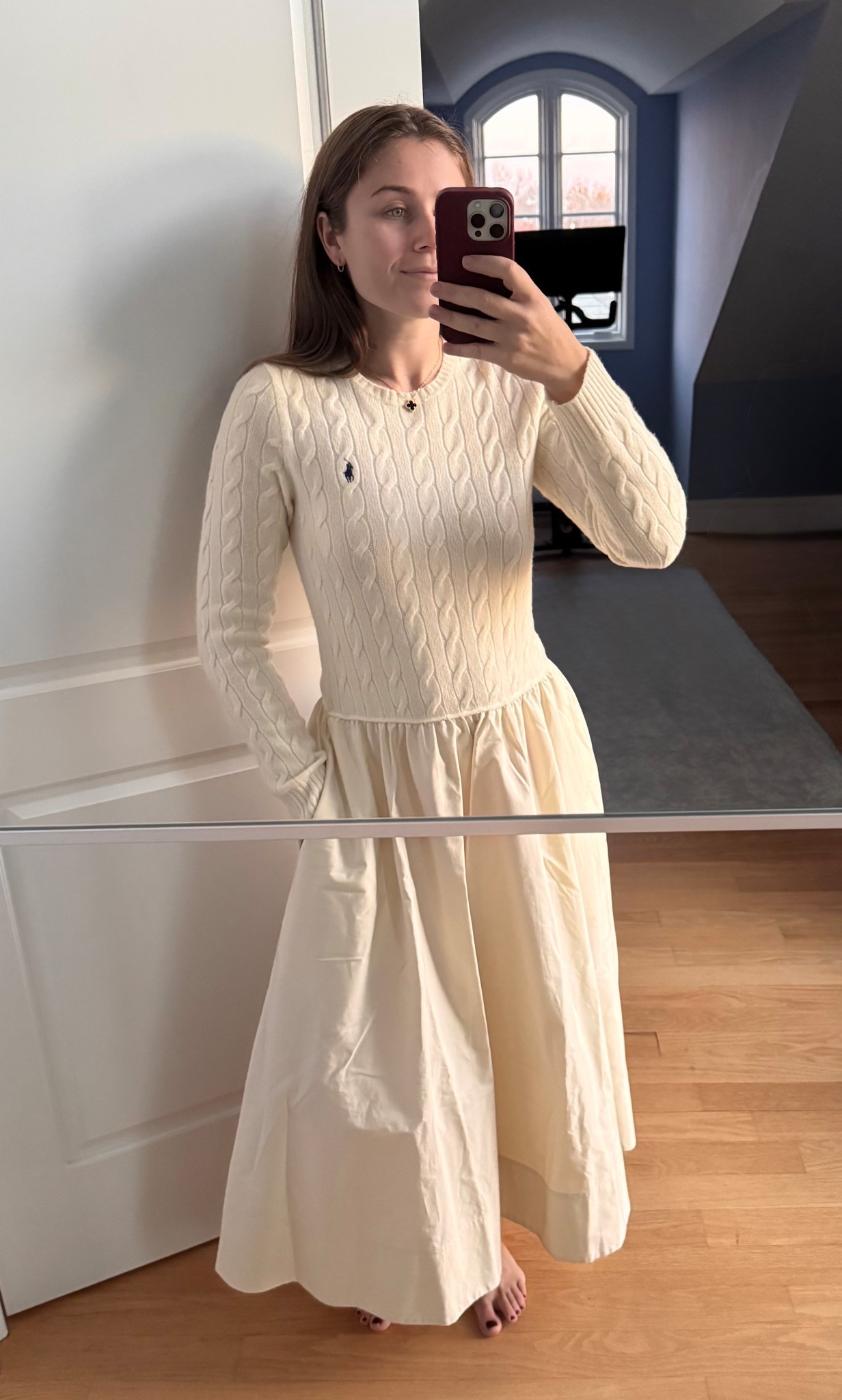 One of my Black Friday finds has arrived ❤ This Polo RL mix media dress is just perfect!#LTKCyberWeek 

#LTKHoliday #LTKSaleAlert