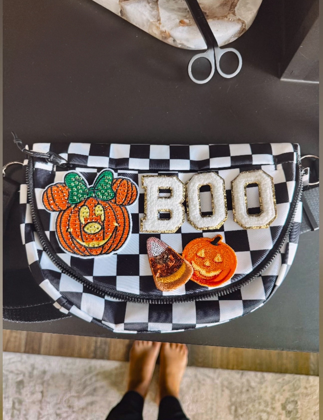 DIY’ing my own crossbody bag for Halloween on the High Seas! I think I told yall but we have a Disney Cruise planned and I wanted a Halloween themed bag for the trip so I found these Disney Halloween patches on Etsy and then ordered the checkered  crossbody purse on Amazon! What do we think??

#LTKSeasonal #LTKActive #LTKItBag