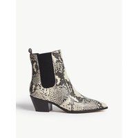 Willa faux snakeskin boots | Selfridges