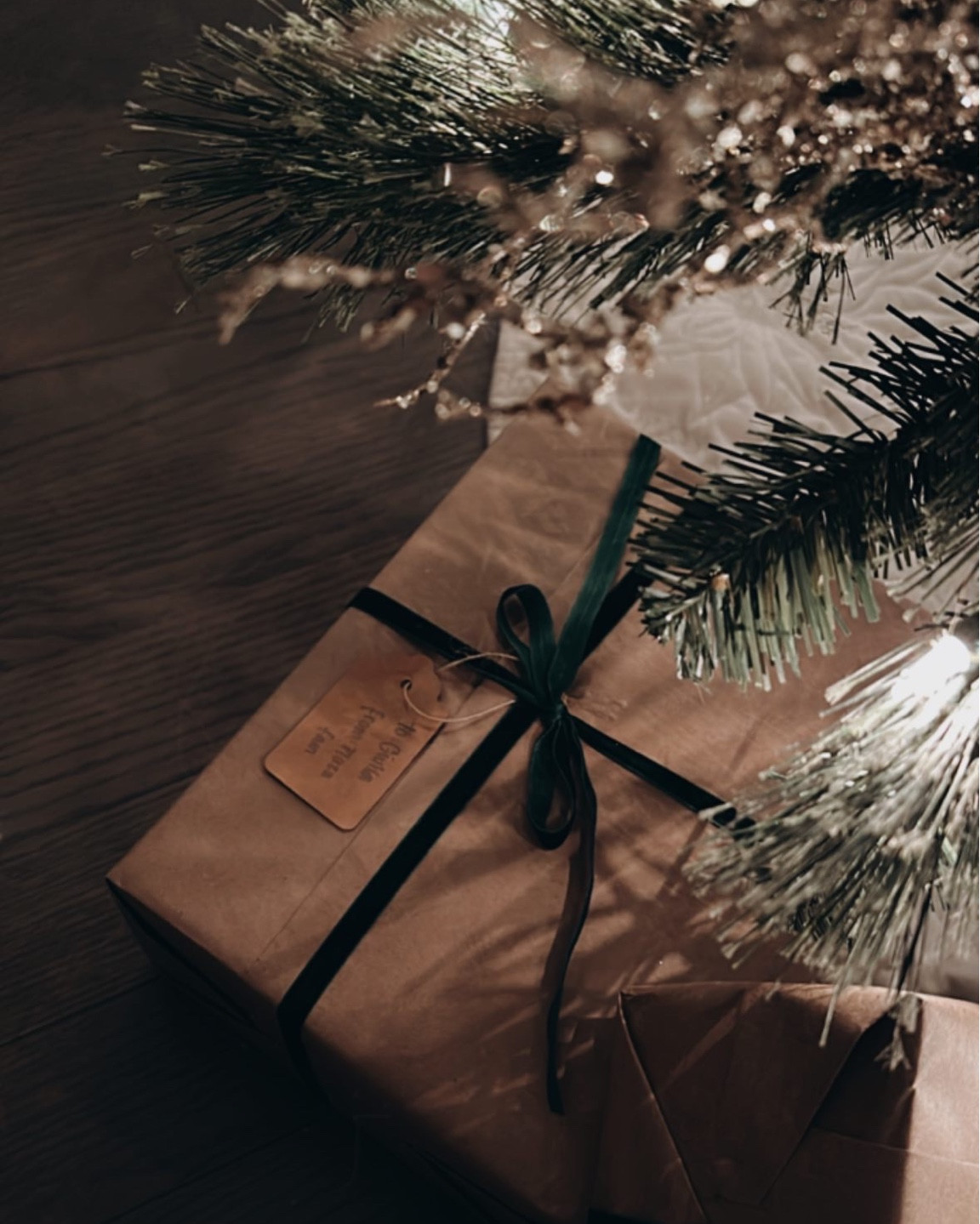 Neutral Gift wrapping with velvet bow 🤍

#LTKHoliday #LTKGiftGuide