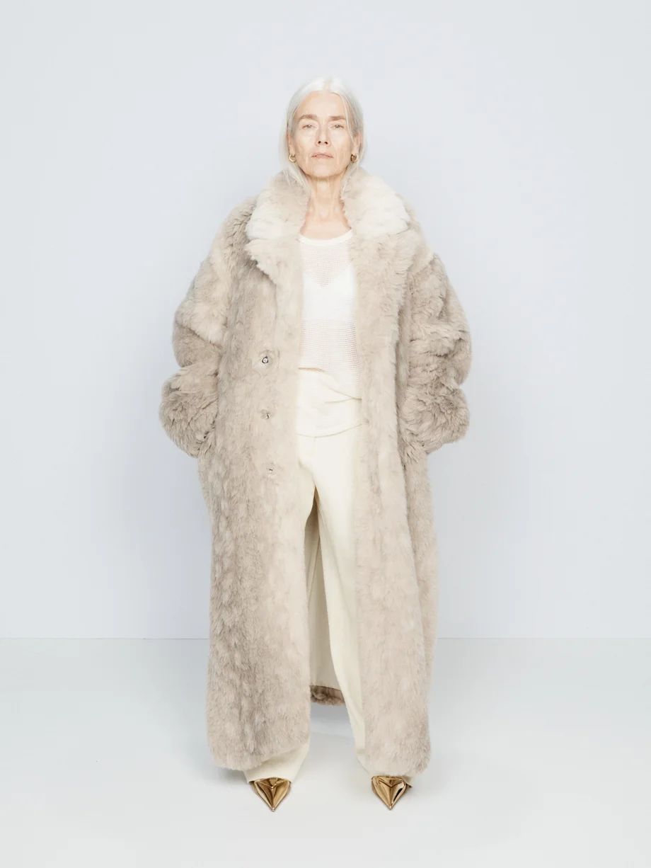 Oversized faux-fur maxi coat | Raey | Matches (US)