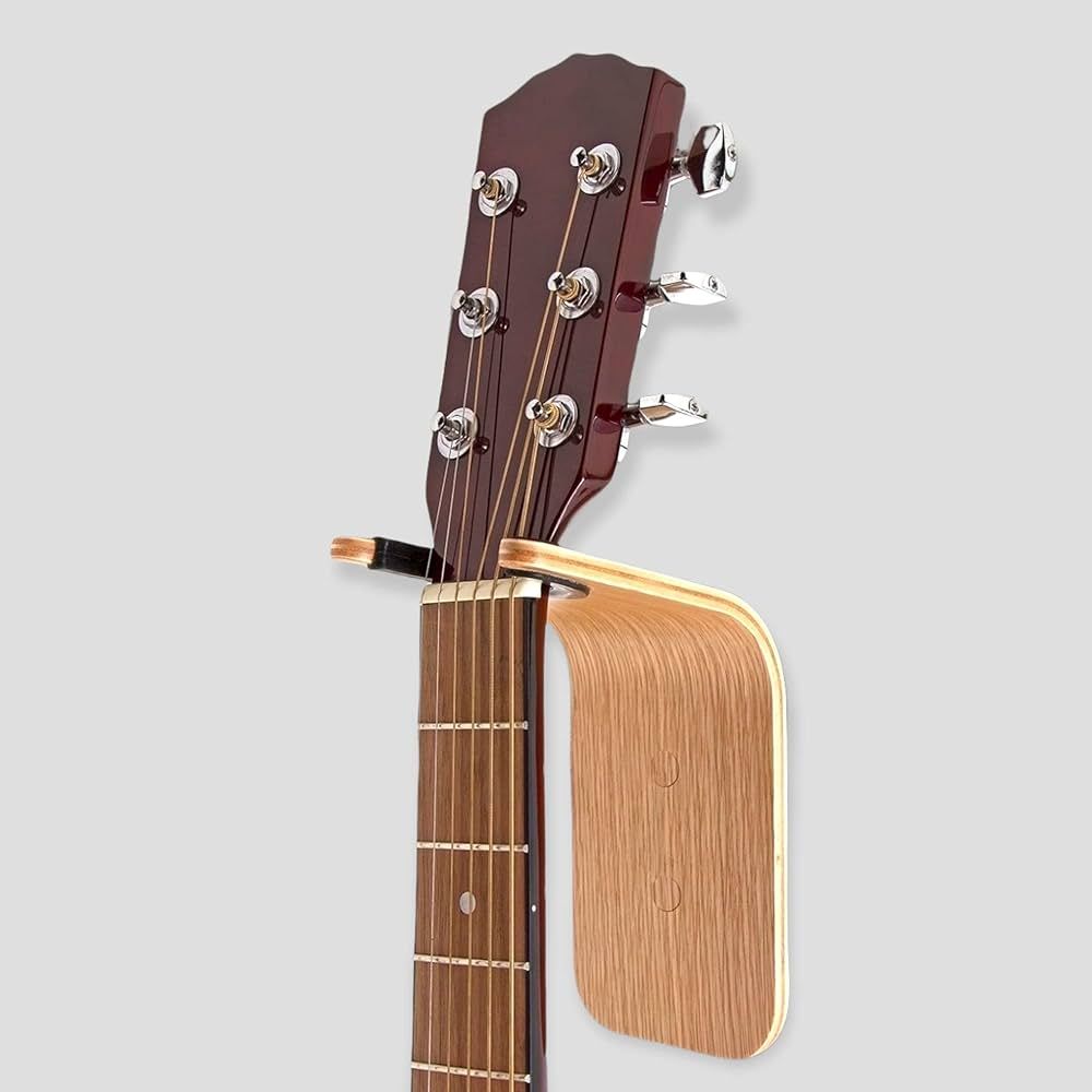 Guitar Wall Hanger Handmade Unique Design Bent Wood Guitar Hanger Wall Mount Guitar Holder Acoust... | Amazon (US)