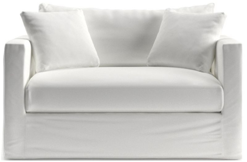 Willow II Slipcovered Twin Sleeper Sofa + Reviews | Crate & Barrel | Crate & Barrel