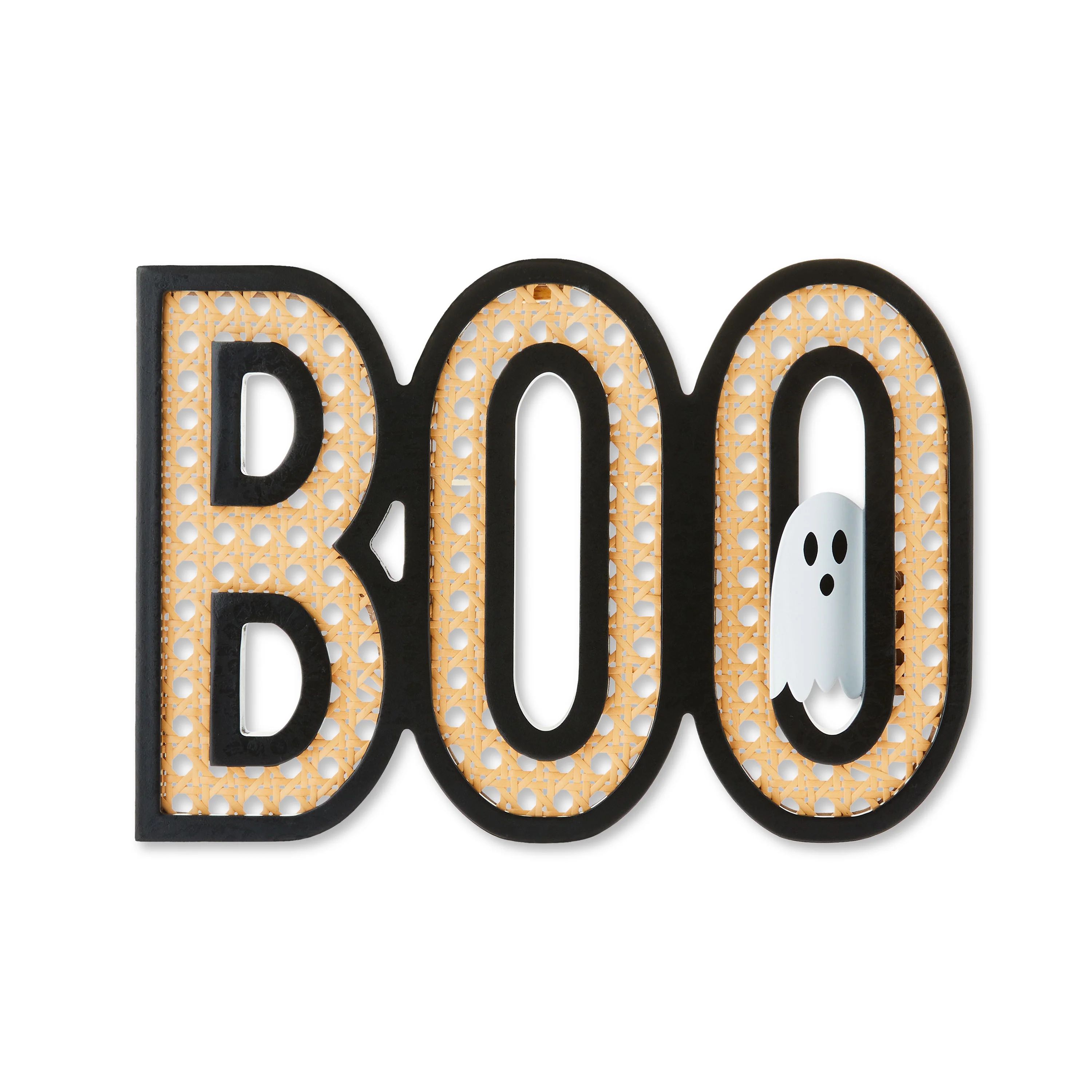 Halloween Brown Boo Wall Decor Sign, 12 in x 8 in, by Way To Celebrate | Walmart (US)