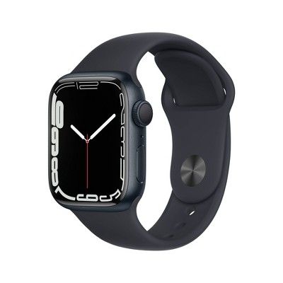 Apple Watch Series 7 GPS, 45mm Midnight Aluminum Case with Midnight Sport Band | Target