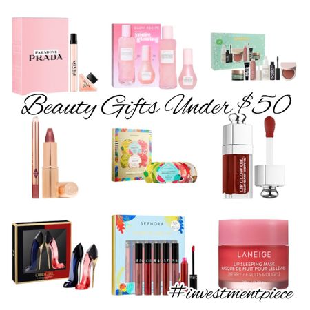 From fragrance minis to skincare sets to best selling makeup- these beauty gifts are sure to please and they’re all under $50! #investmentpiece 

#LTKbeauty #LTKGiftGuide #LTKunder50