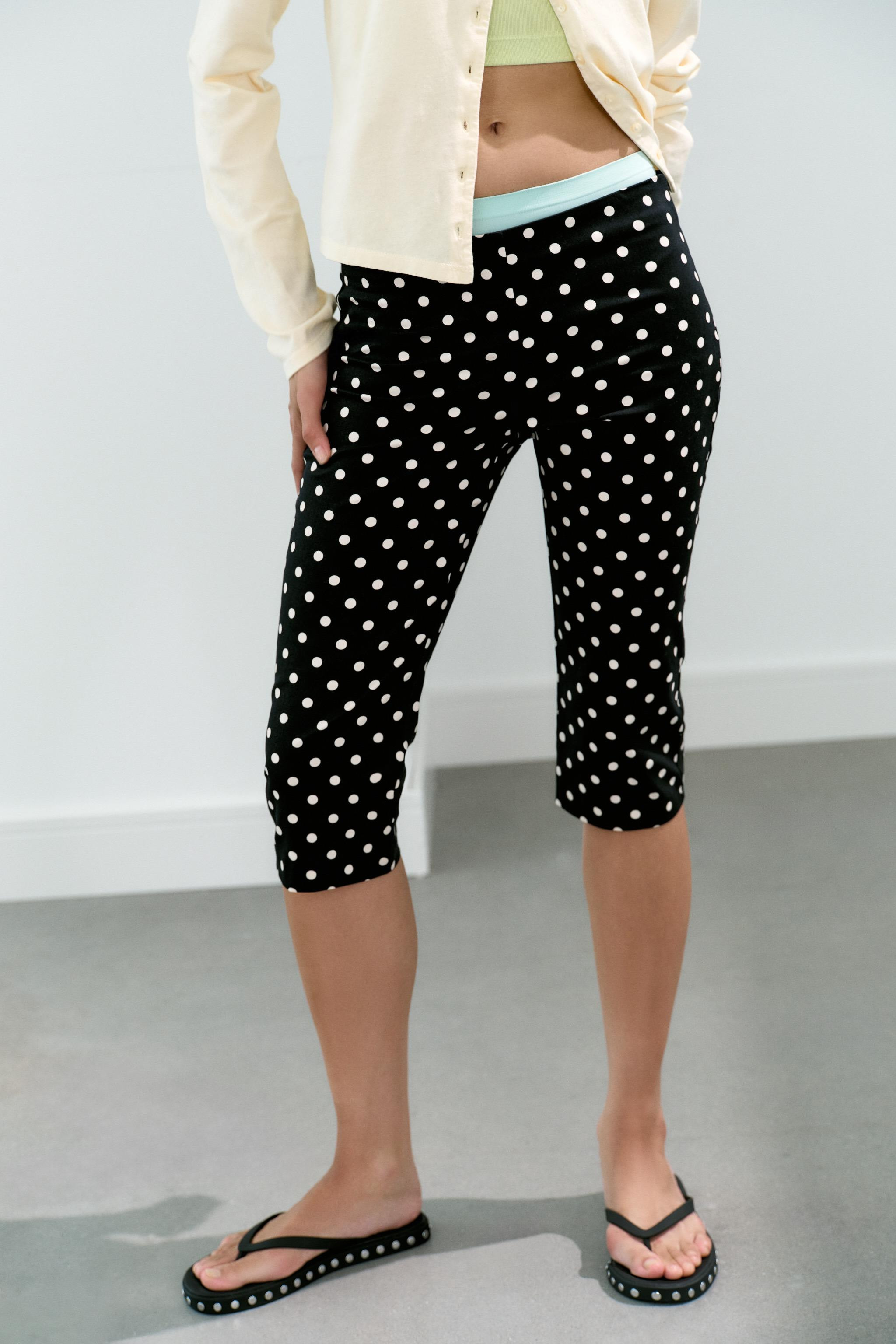 POLKA DOT CAPRI PANTS | Zara US