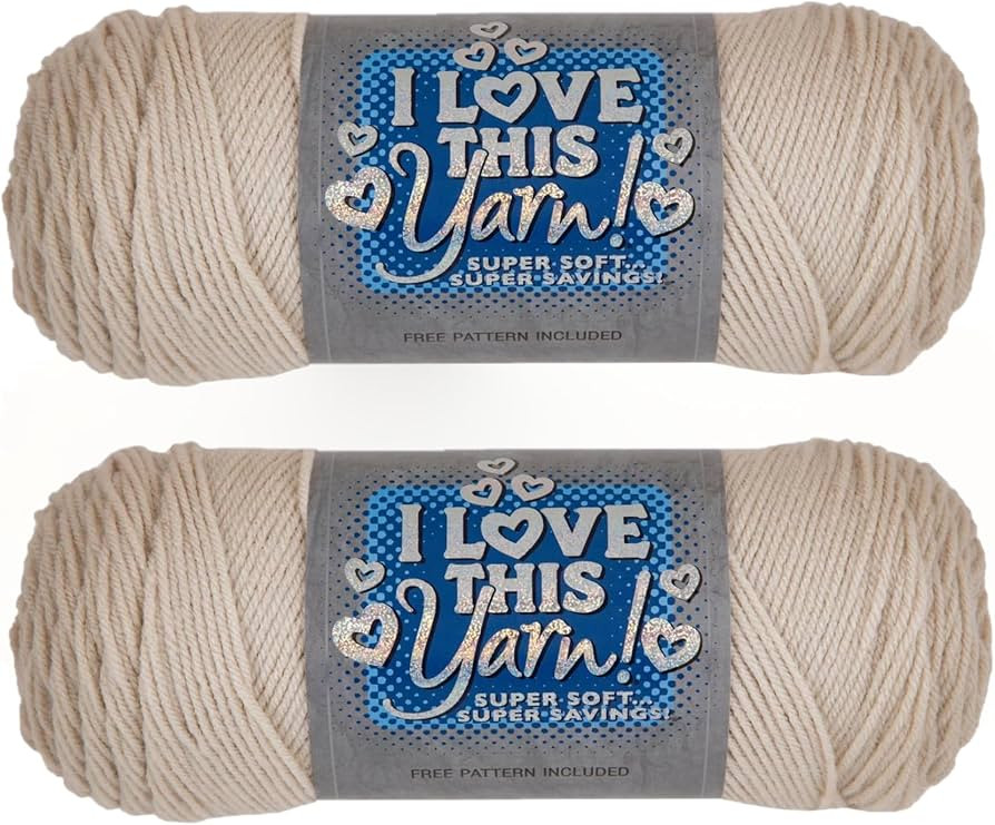 Hobby Lobby I Love This Yarn - 4 Medium 100% Acrylic Yarn for Crocheting & Knitting Blankets, Hat... | Amazon (US)