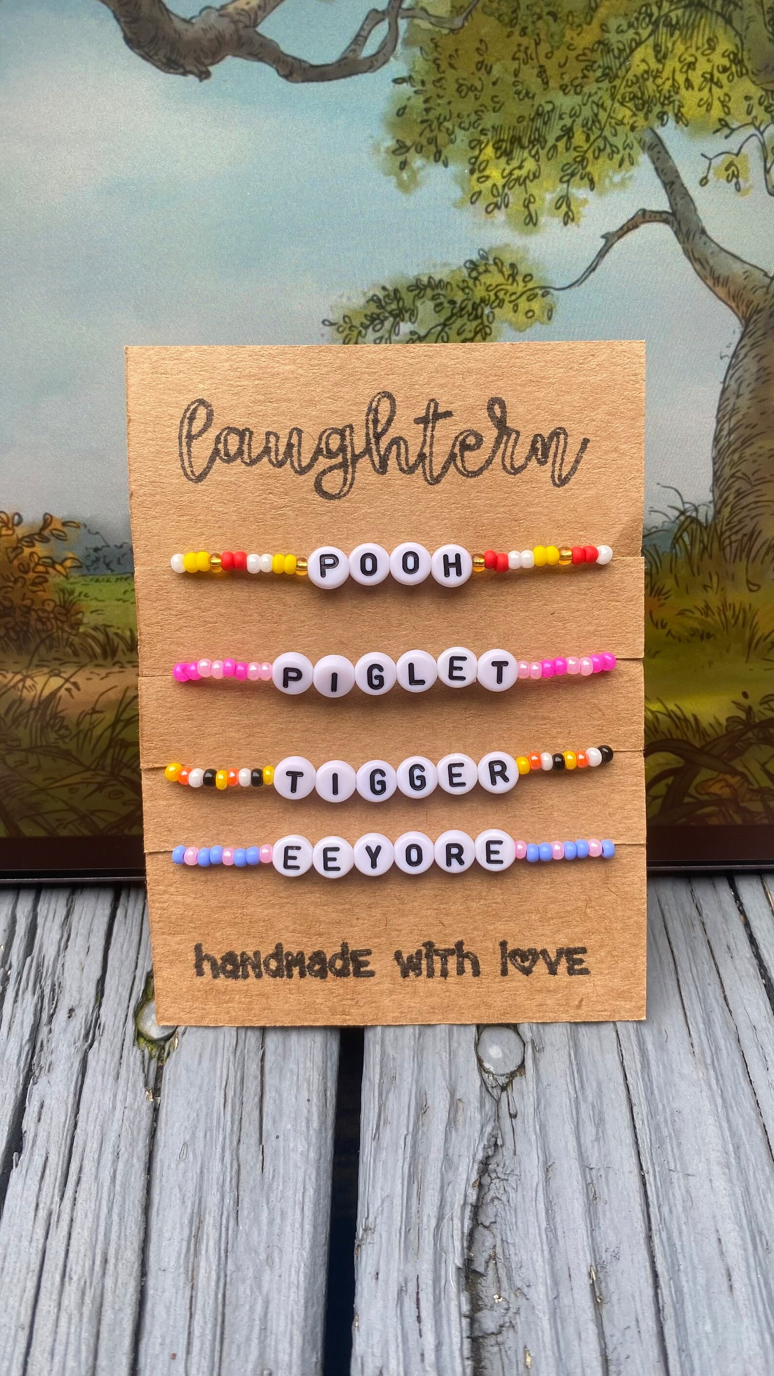 100 Acre wood inspired bracelet stack | Etsy (Global)