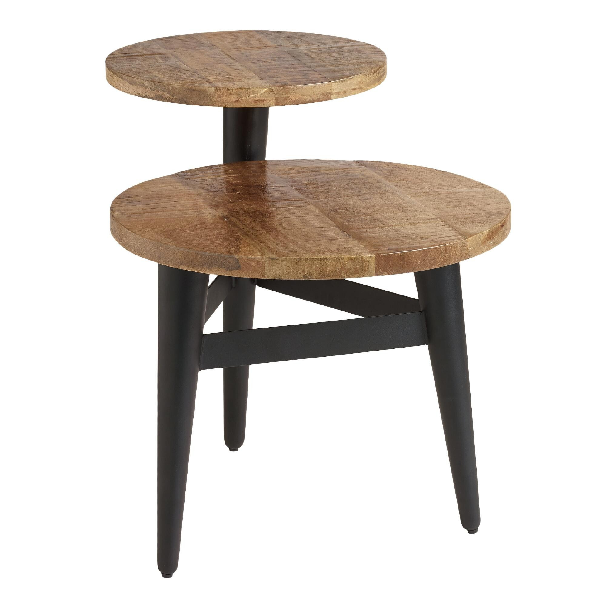 Wood and Metal Multi Level Accent Table by World Market | World Market
