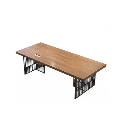 70.87"Burlywood Pine Rectangle Solid Wood Writing Desk | Wayfair North America