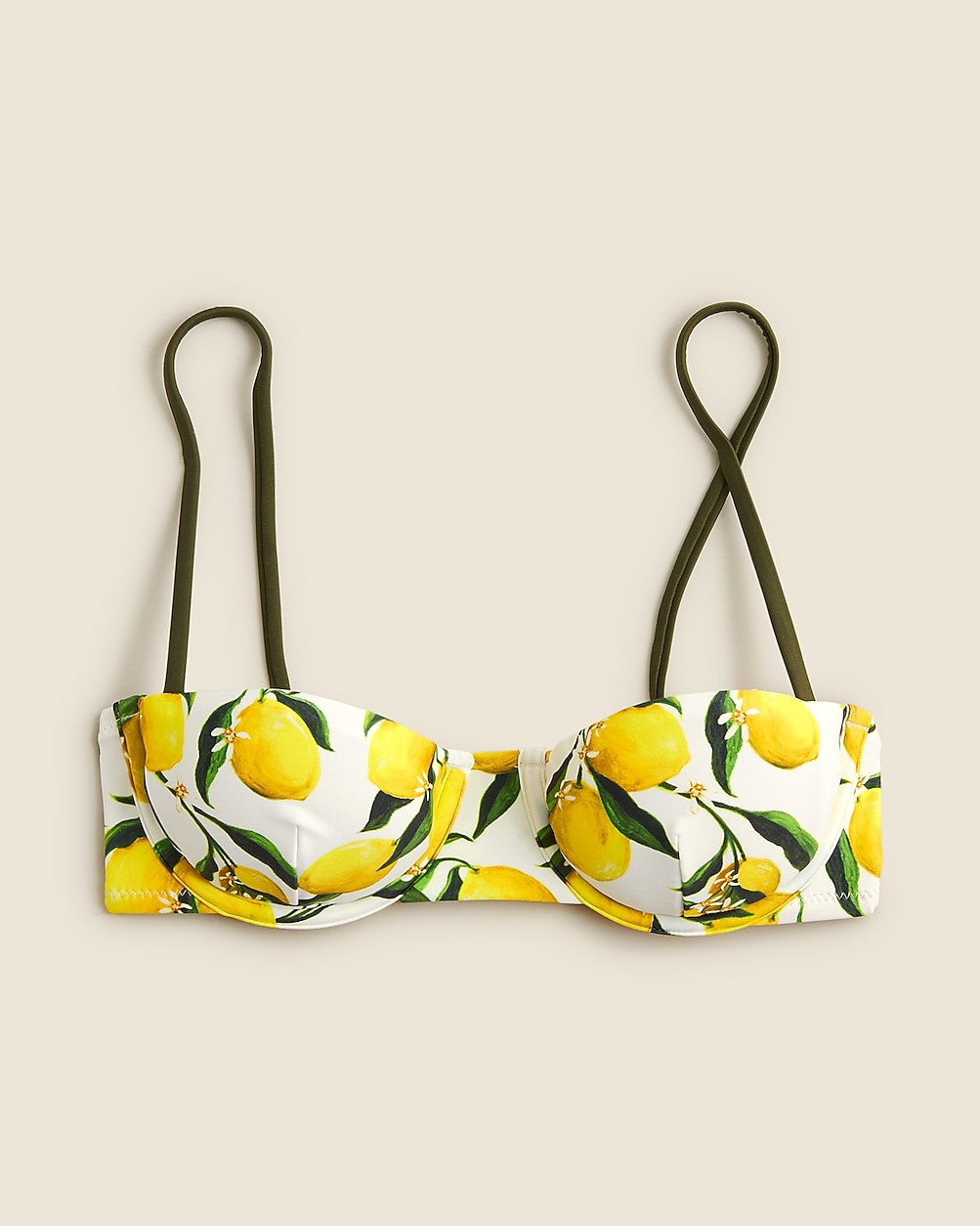 Balconette underwire bikini top in limoncello | J. Crew US