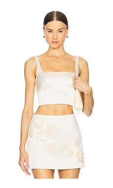 L'Academie by Marianna Ori Top in Beige from Revolve.com | Revolve Clothing (Global)