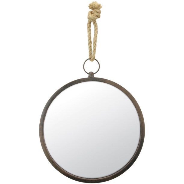 Medium Round Nautical Port Wall Mirror with Rope | Walmart (US)