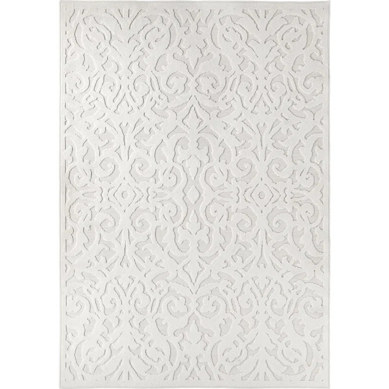 Damask Natural Indoor / Outdoor Area Rug | Wayfair North America