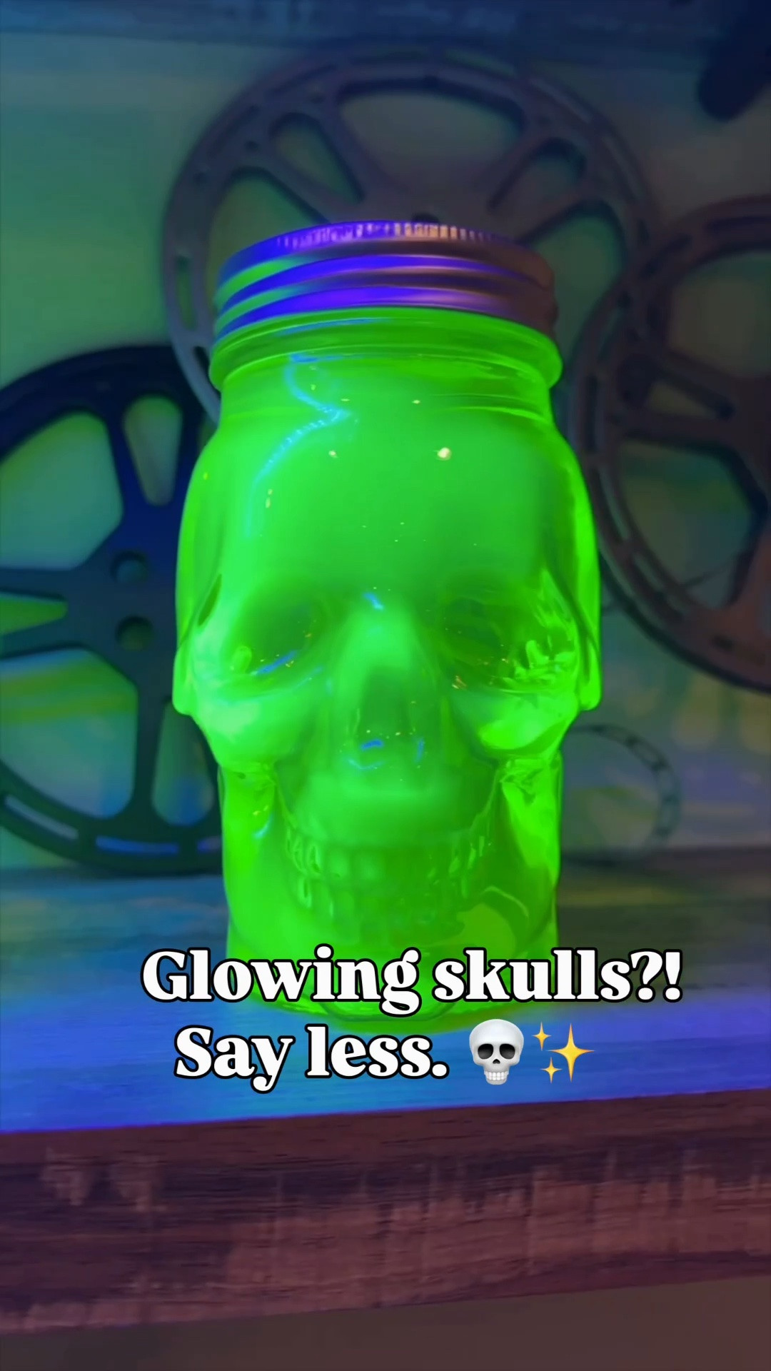 💀✨ Wait until you see these under a BLACKLIGHT! These glowing skulls completely transform once the lights go down and instantly give your Halloween setup that spooky glow. 👻🖤

Such an easy way to make your Halloween decor even more fun after dark!

#LTKHalloween #BlacklightDecor #HalloweenDecor #SpookySeason #HalloweenFinds #GlowingSkulls #LTKFamily

#LTKSeasonal #LTKHome