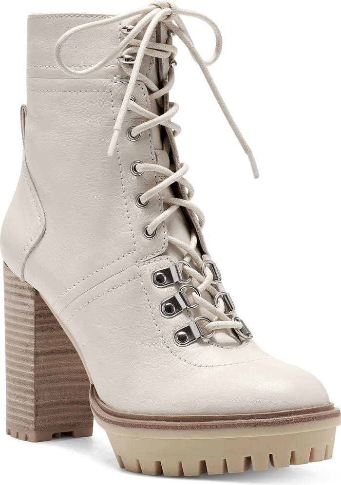Emebrila Lace-Up Boot | White Boots | White Shoes | Winter Shoes | Winter Outfits | Budget Fashion | Nordstrom