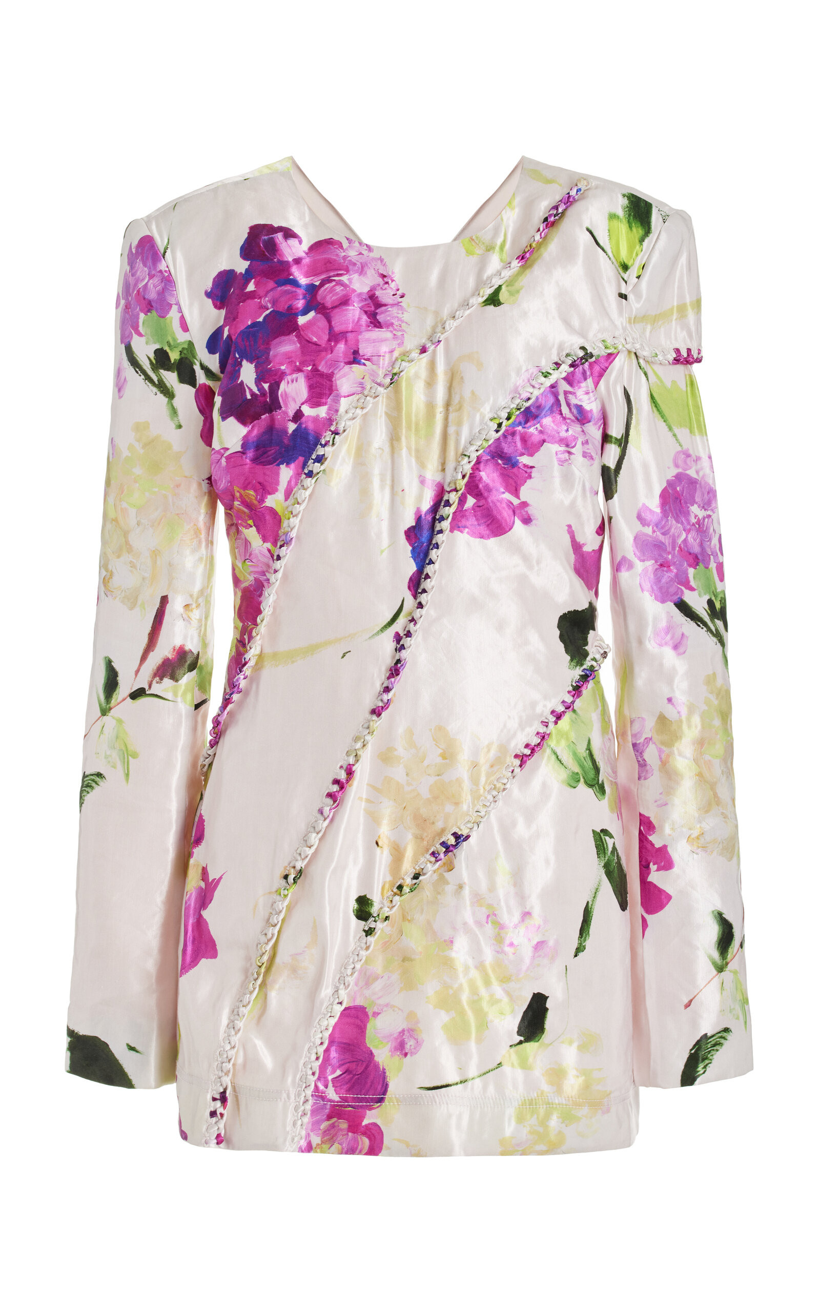 Arbour Whipstitch Linen-Blend Mini Dress | Moda Operandi (Global)