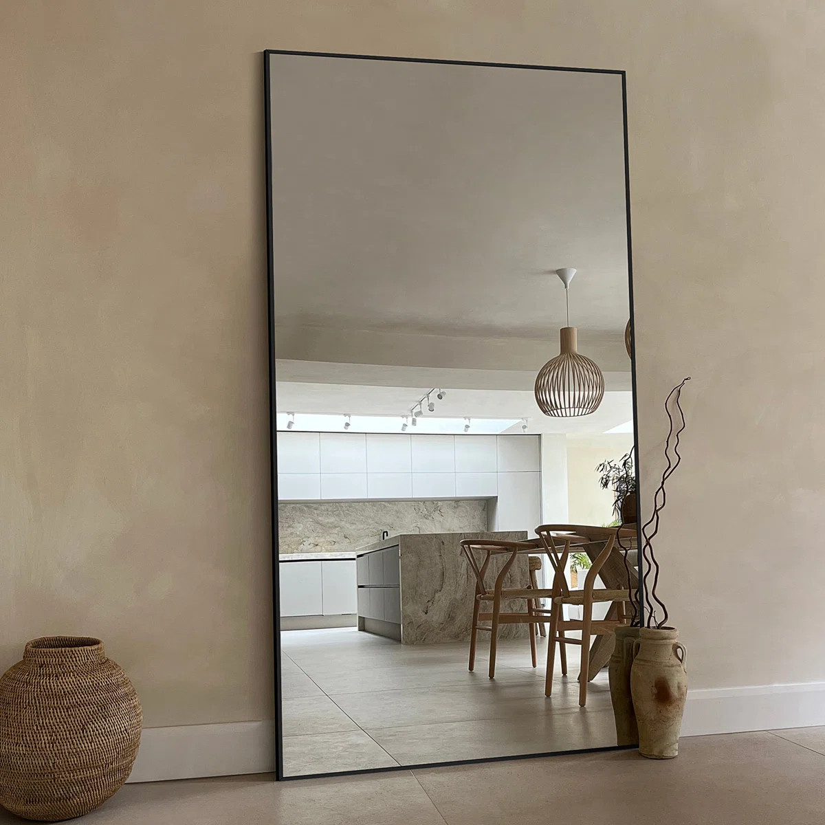 Mirta Rectangle Metal Full Length Mirror | Wayfair North America