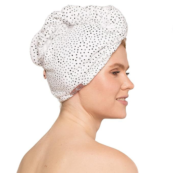 Kitsch Microfiber Hair Towel Wrap for Women | Hair Turban for Drying Wet Hair Easy Twist Towels |... | Amazon (US)