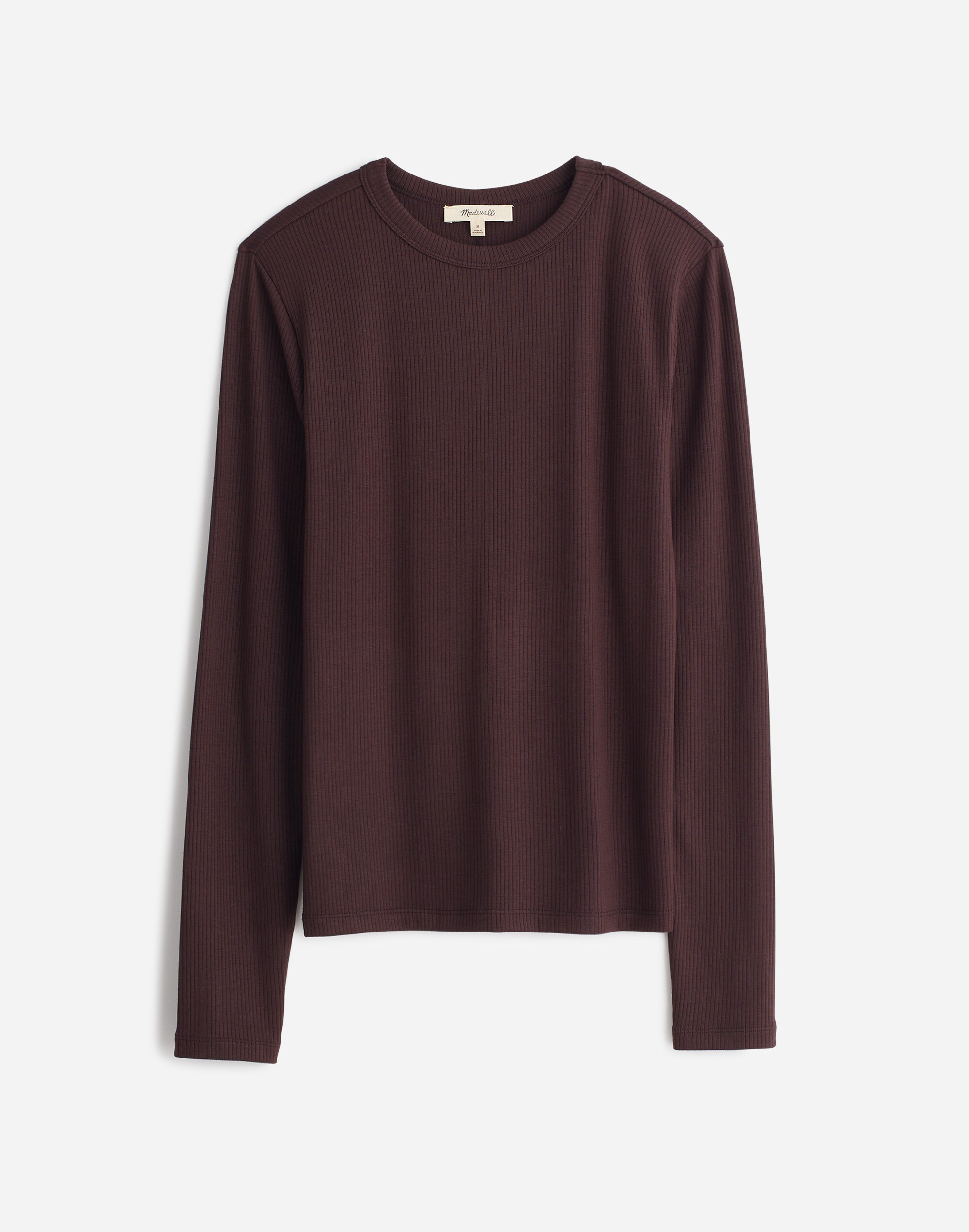Drapey Rib Long-Sleeve Tee | Madewell | Madewell