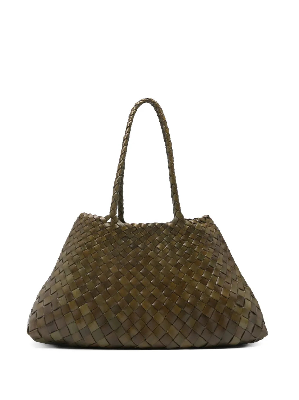 DRAGON DIFFUSION Big Santa Croce Interwoven Tote Bag | Green | FARFETCH UK | Farfetch Global