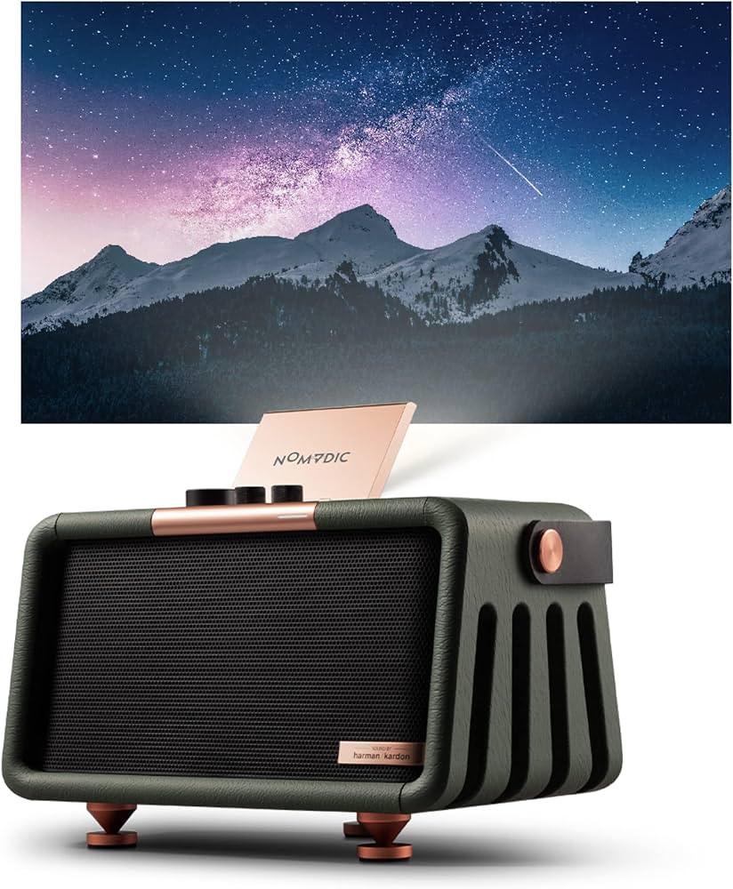 NOMVDIC X300 Outdoor Portable Projector, 1080P Projector with WiFi and Bluetooth, Built in Batter... | Amazon (US)