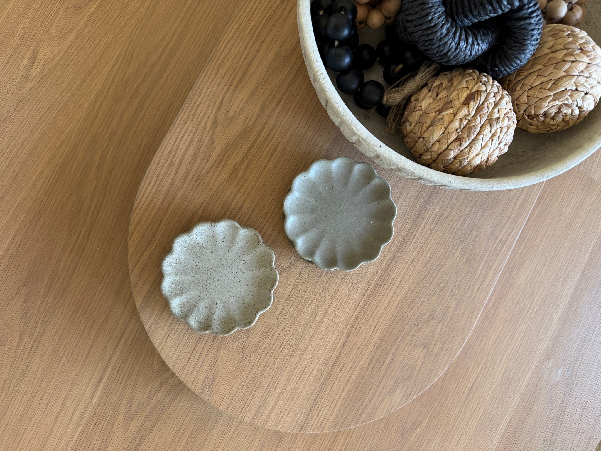 These scalloped stone coasters are everything 😍 and they are on sale! #coasters #coffeetable #coffeetabledecor

#LTKHome