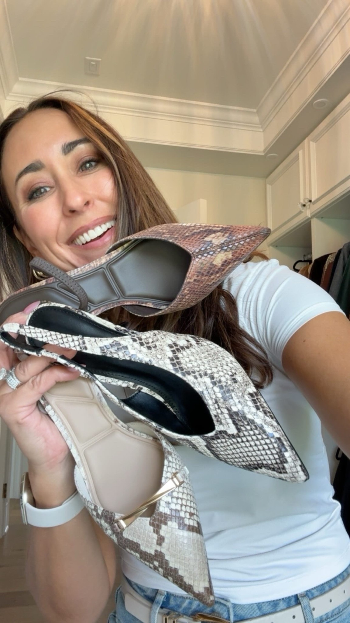 All the shoes! Snake print heels I’m loving!!
Black and white TTS
Brown pair and cream and brown  size up 1/2

#LTKgrwm #LTKSeasonal #LTKvlog