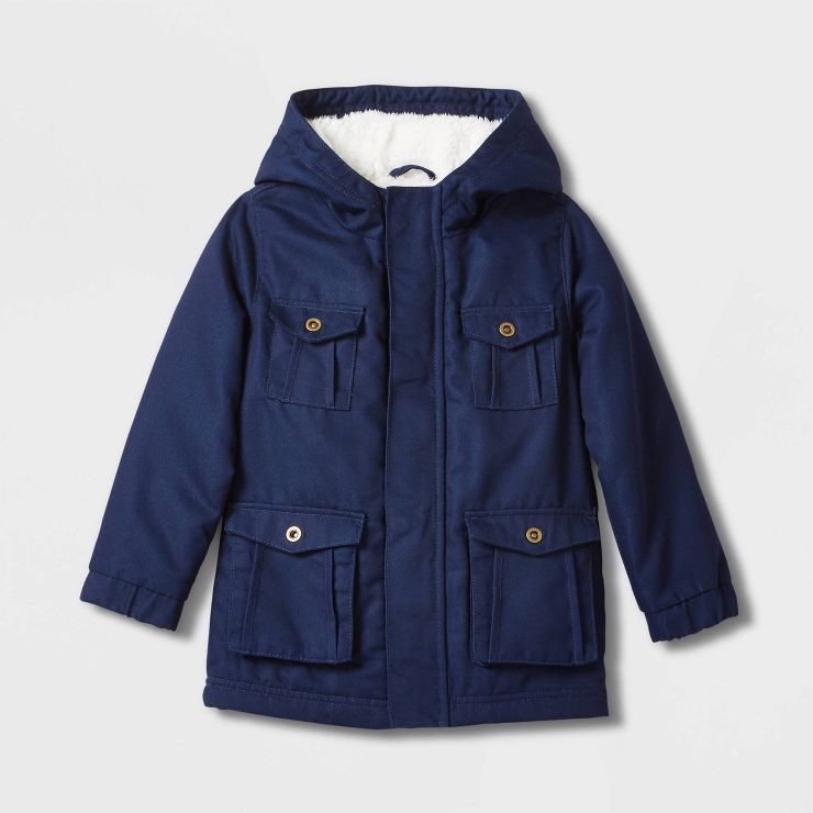 Toddler Long Sleeve Jacket - Cat & Jack™ Navy Blue | Target